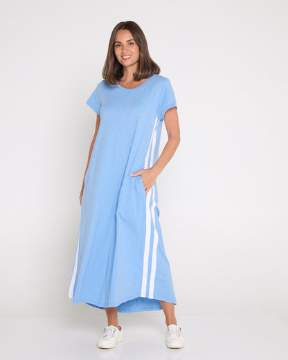 Recovery Cotton Tee Dress - Light Blue