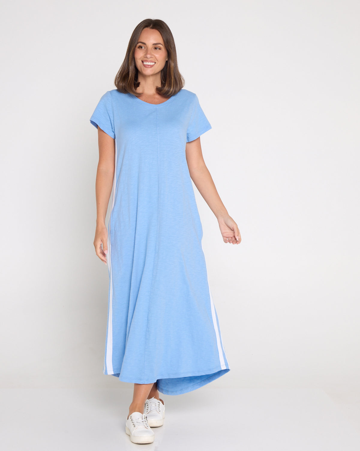 Recovery Cotton Tee Dress - Light Blue