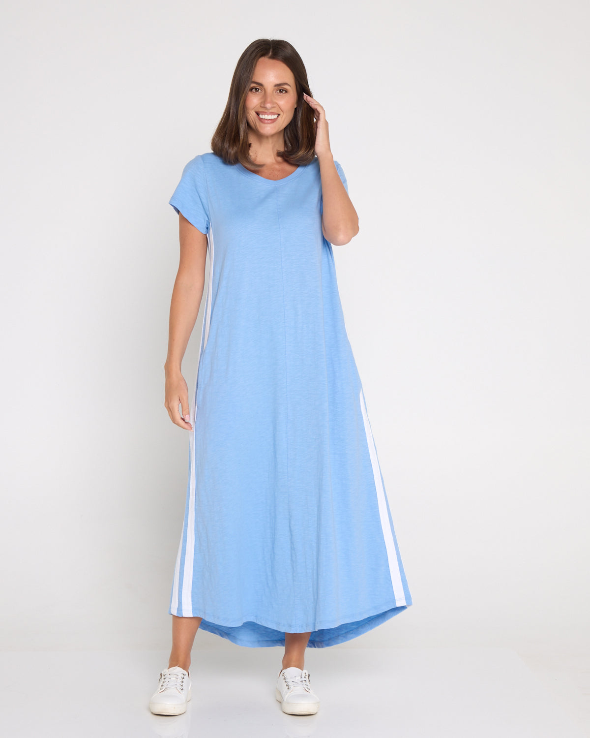 Recovery Cotton Tee Dress - Light Blue