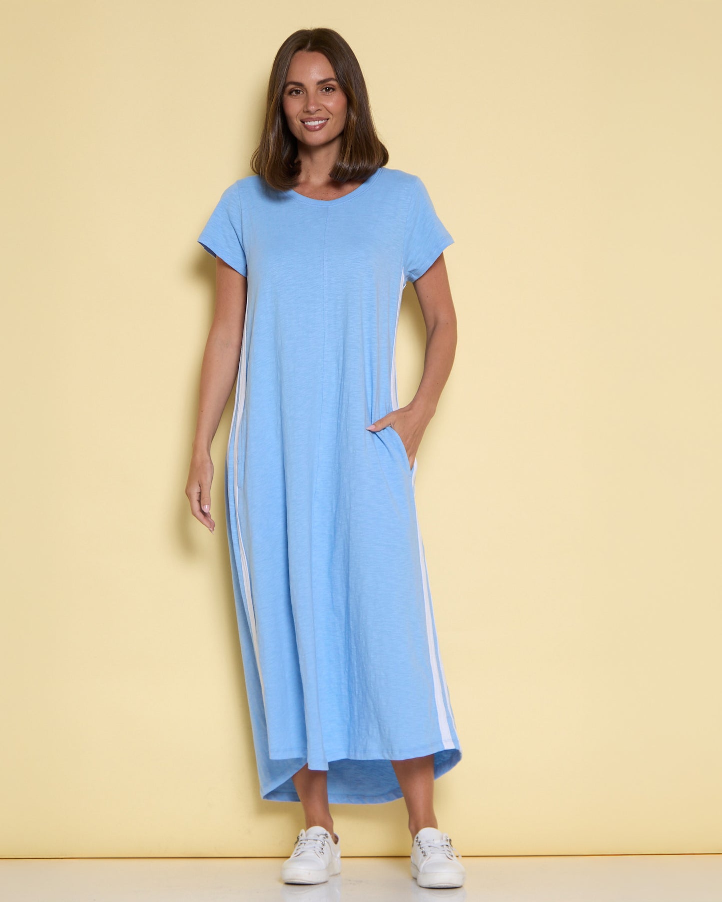 Recovery Cotton Tee Dress - Light Blue