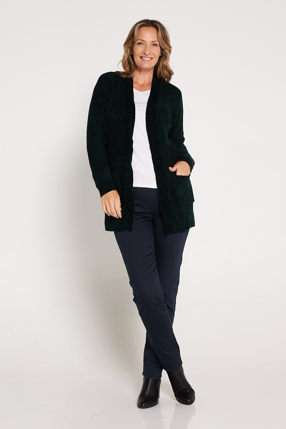 Chenille black clearance cardigan