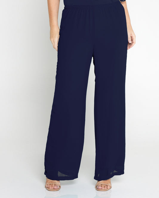 Rendezvous Chiffon Pants - Navy