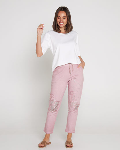 Renee Pants - Blush Collage