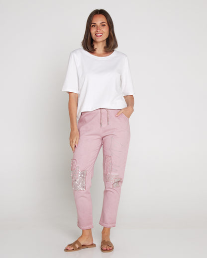 Renee Pants - Blush Collage
