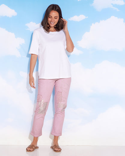 Renee Pants - Blush Collage