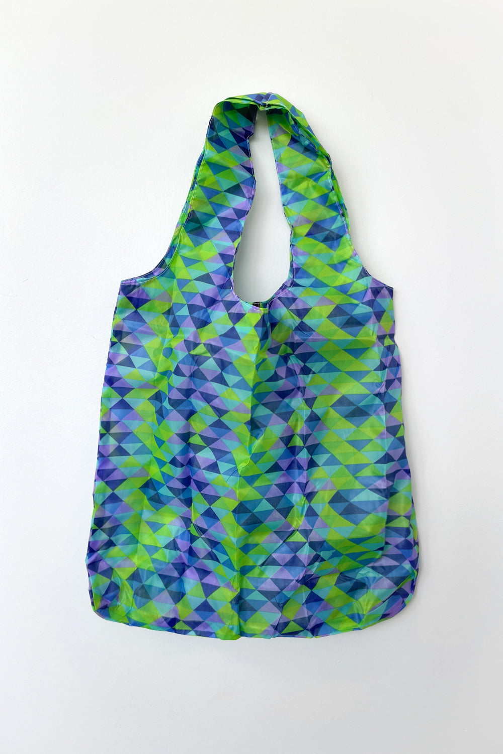 Reusable Shopping Bag - Royal Lime Geo