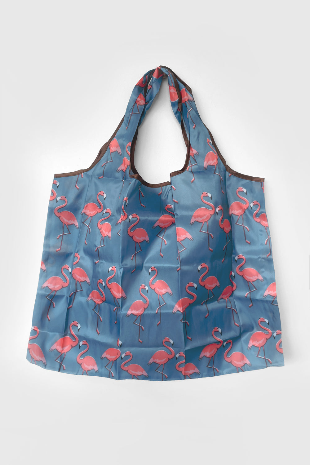 Large Reusable Shopping Bag - Flamboyant Flamingos