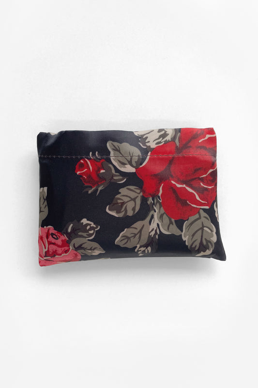 Large Reusable Shopping Bag - Red Roses