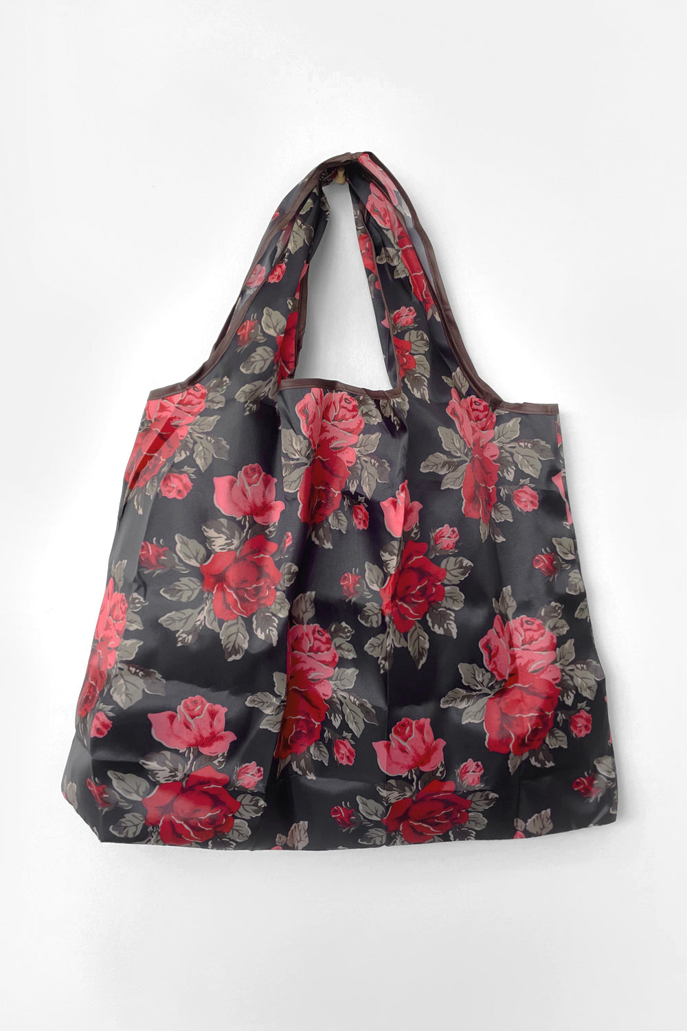 Large Reusable Shopping Bag - Red Roses