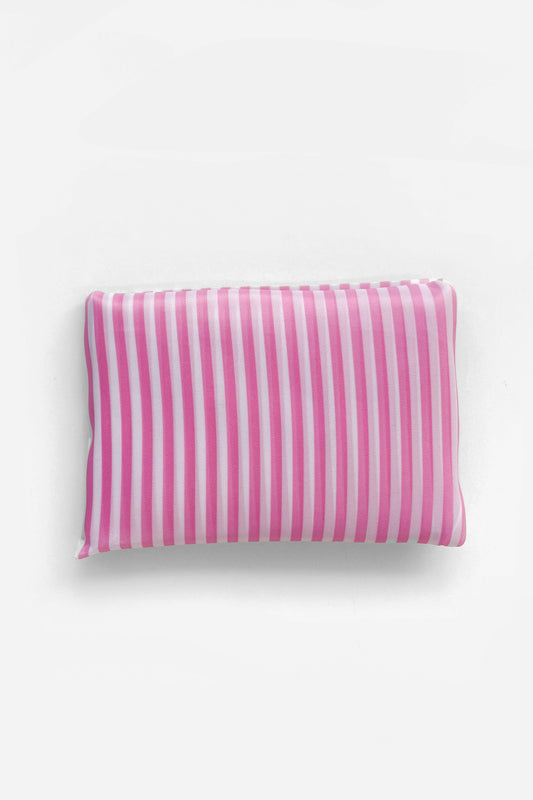 Large Reusable Shopping Bag - Pink Stripe