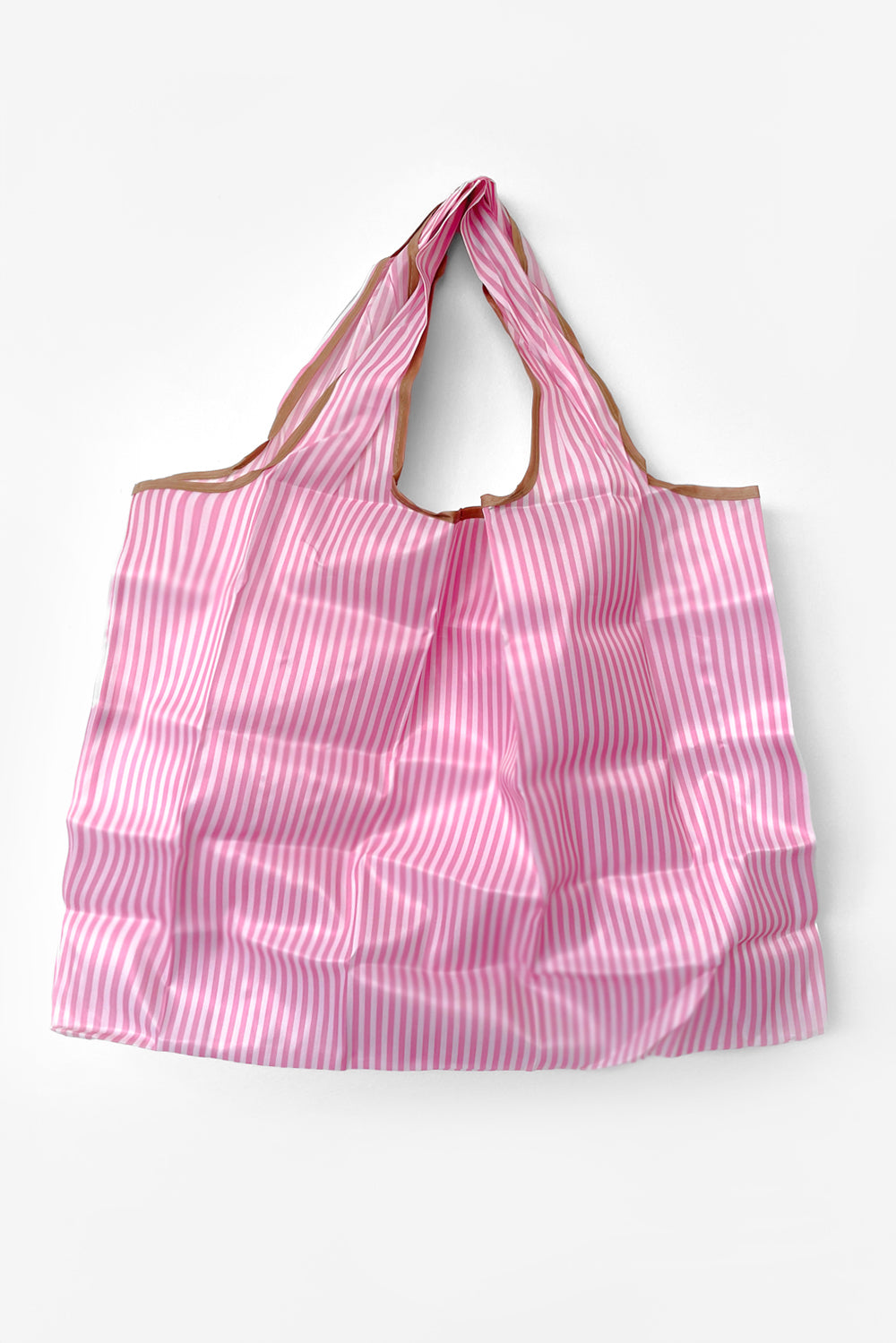 Large Reusable Shopping Bag - Pink Stripe