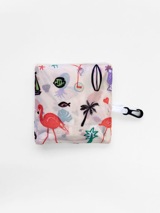 Reusable Shopping Bag - Pink Flamingo