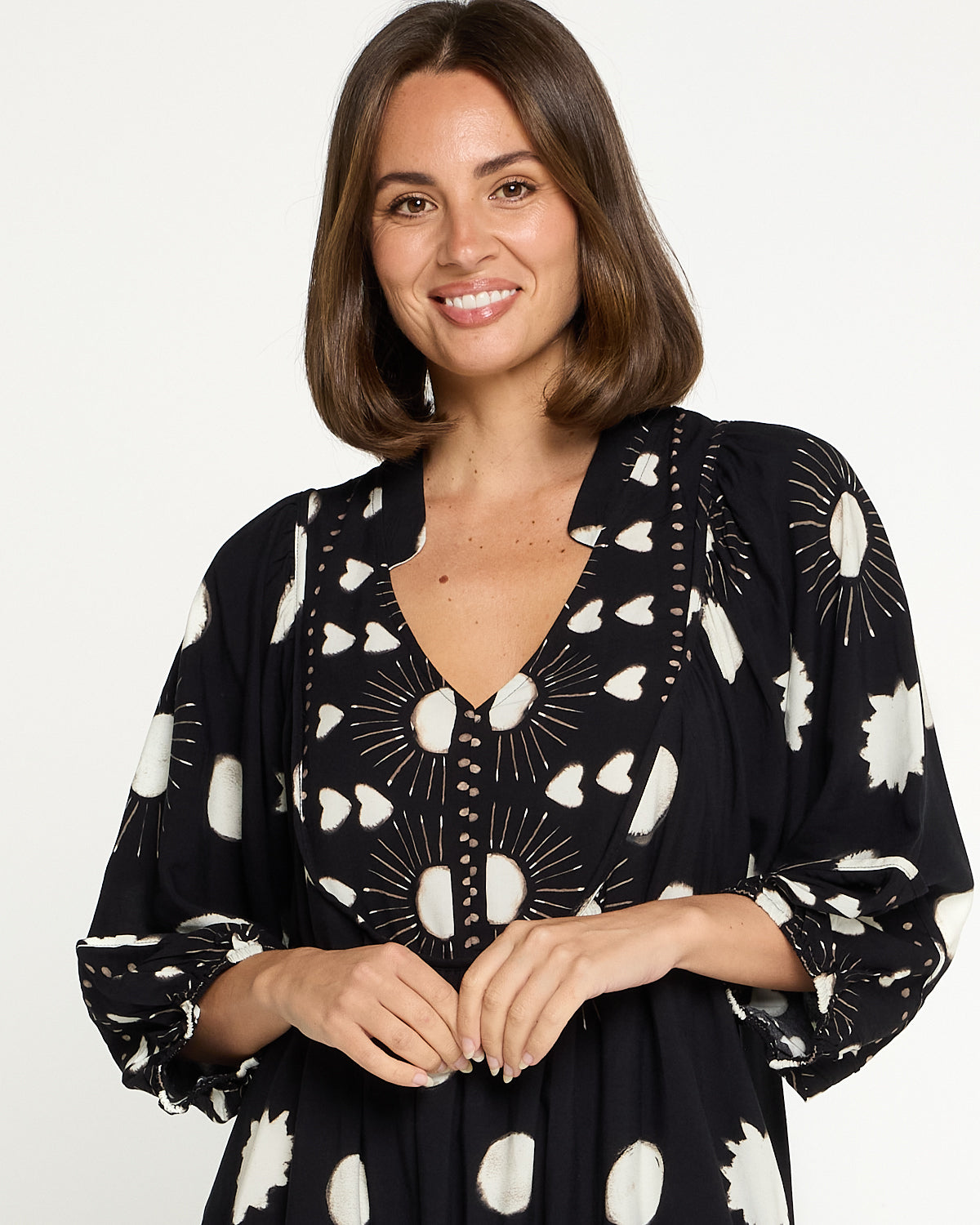 Rodgers Dress - Black Solar Spot