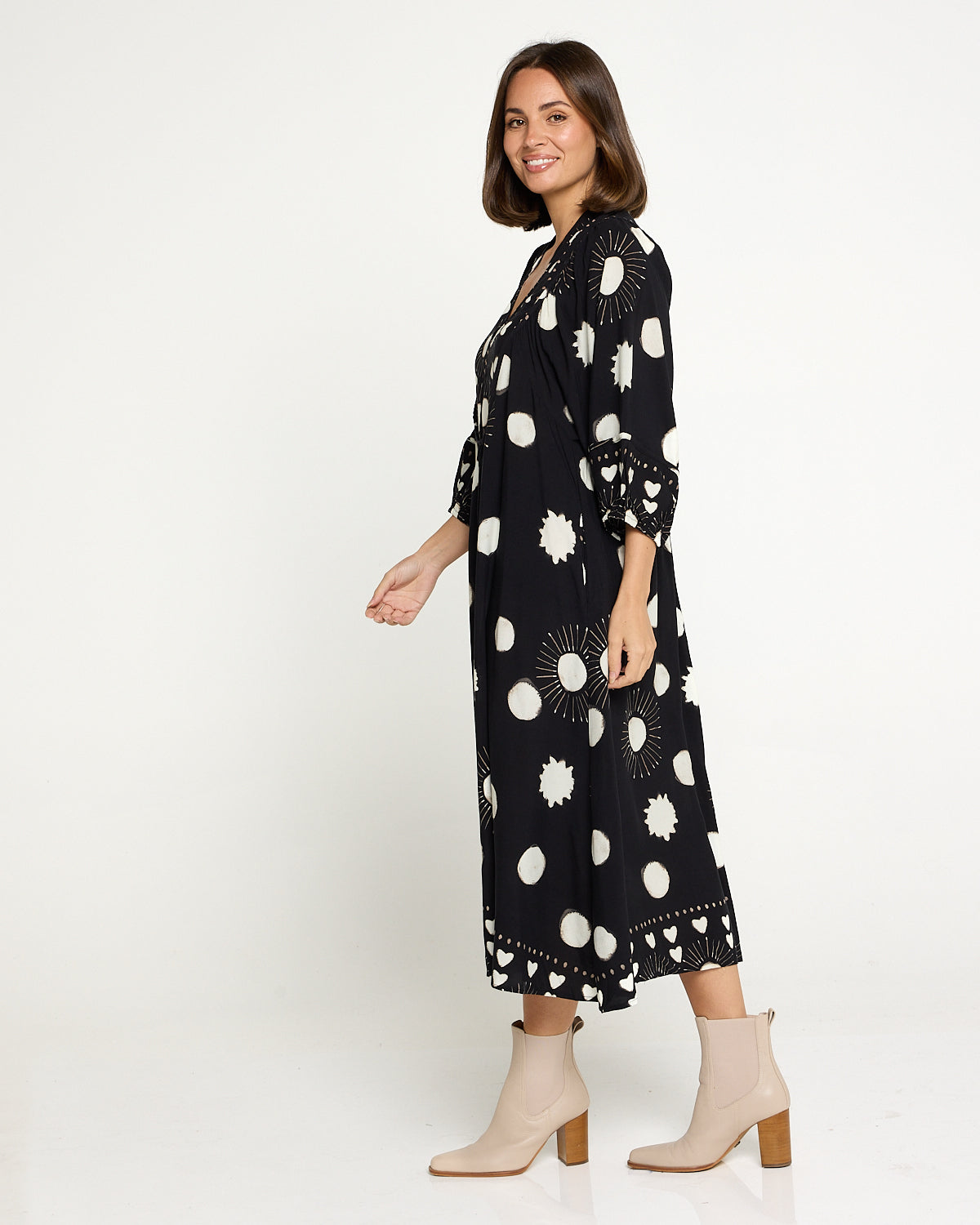 Rodgers Dress - Black Solar Spot