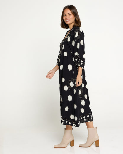 Rodgers Dress - Black Solar Spot