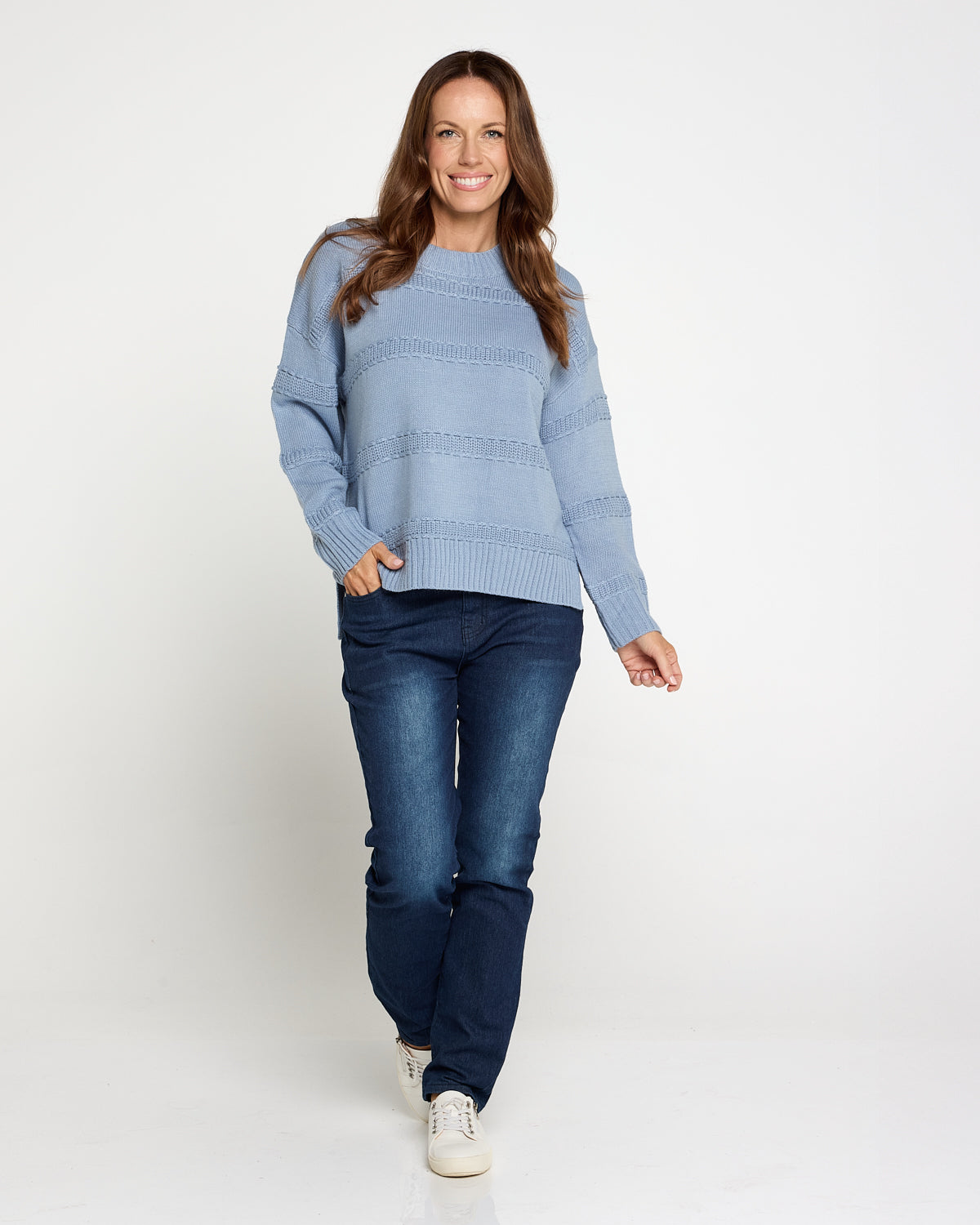 Rome Knit Jumper - Powder Blue