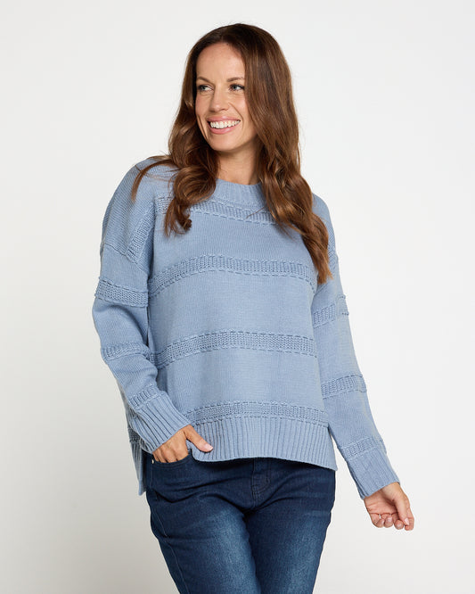 Rome Knit Jumper - Powder Blue