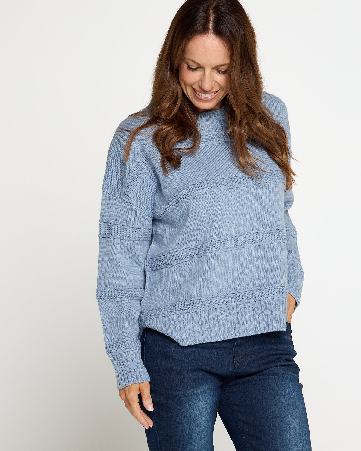 Rome Knit Jumper - Powder Blue