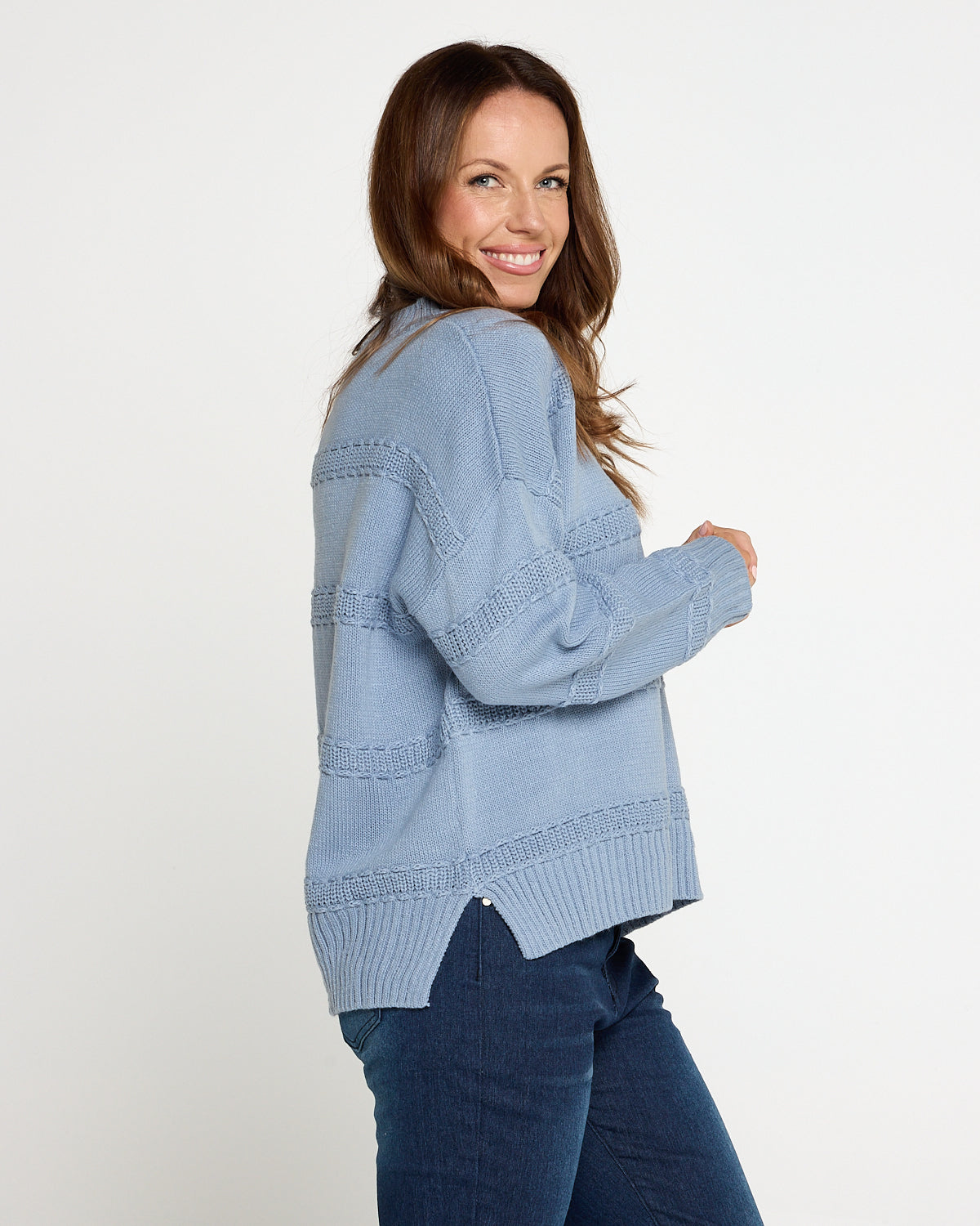 Rome Knit Jumper - Powder Blue