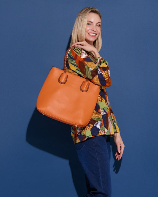 Simpson Tote & Clutch - Orange