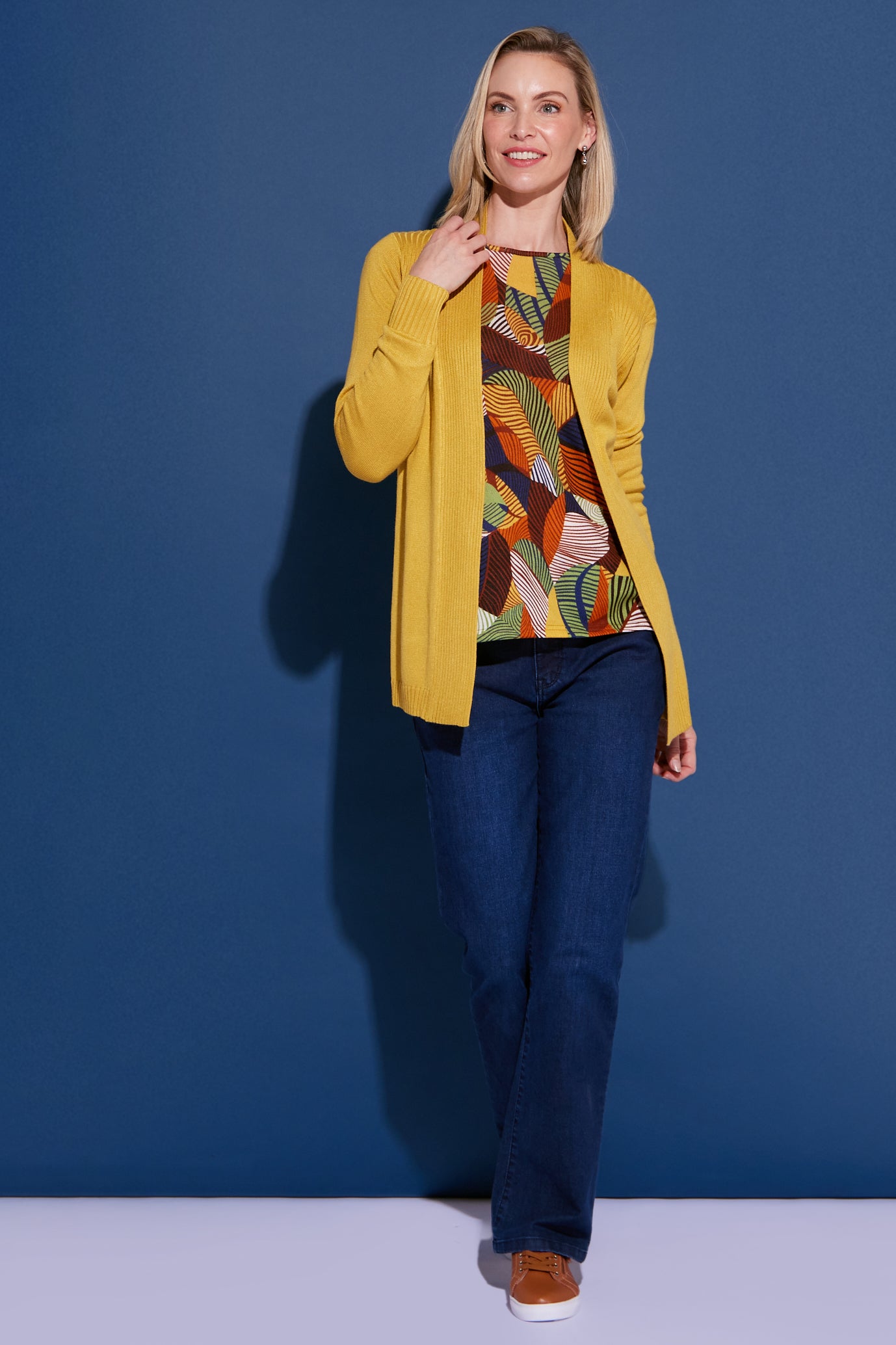 Dani Cotton Cardigan Yellow TULIO Fashion