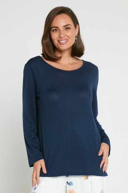 Rory Knit Top - Navy