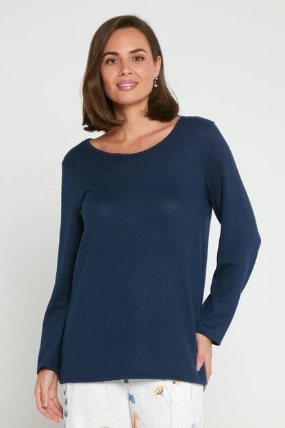Rory Knit Top - Navy