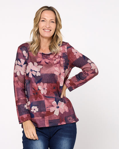 Rory Top - Floral Patchwork