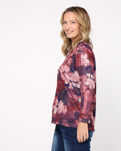 Rory Top - Floral Patchwork