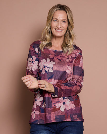 Rory Top - Floral Patchwork