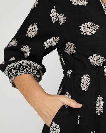Rosalie Dress - Mandala Print