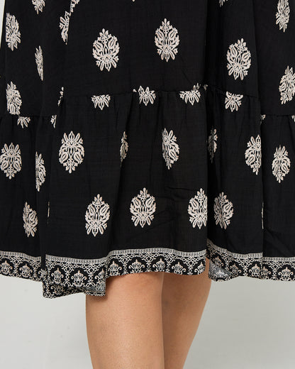Rosalie Dress - Mandala Print