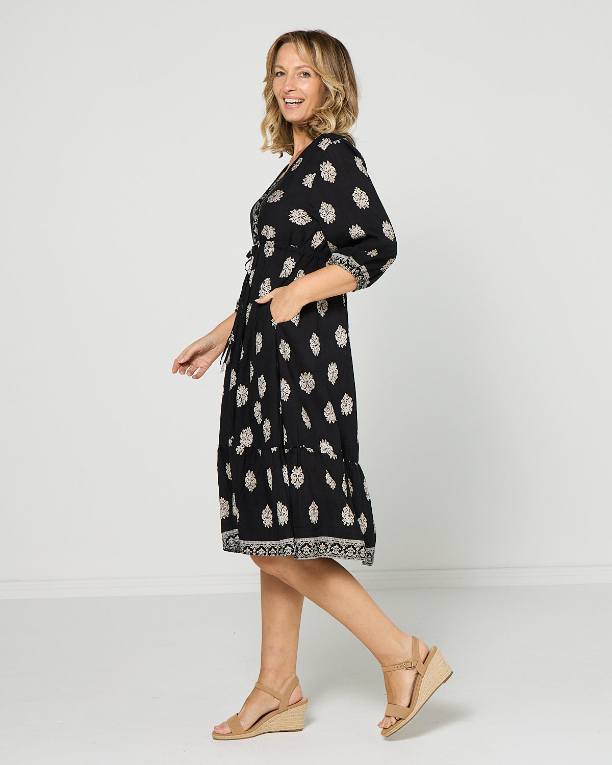 Rosalie Dress - Mandala Print