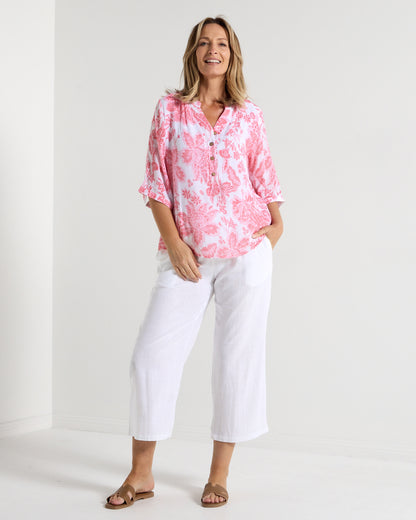 Marissa Blouse - Pink Bloom
