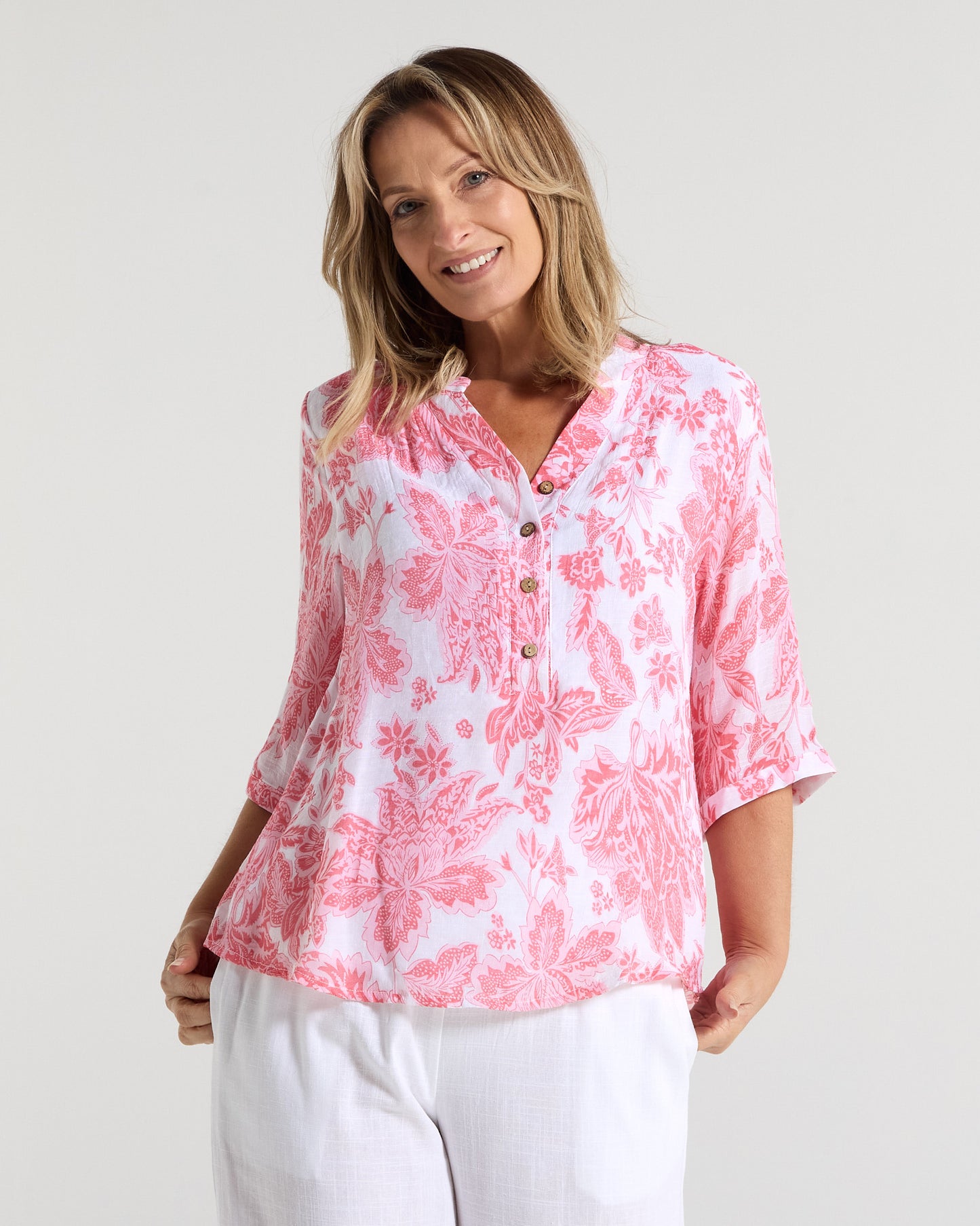 Marissa Blouse - Pink Bloom