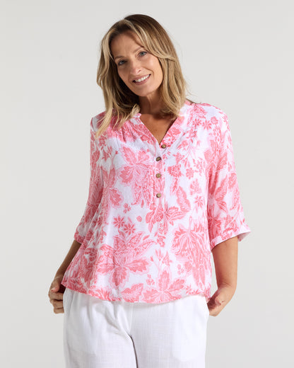 Marissa Blouse - Pink Bloom