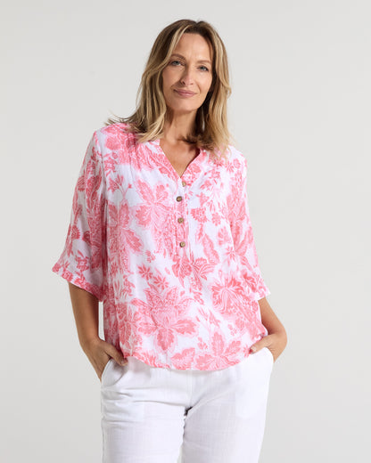 Marissa Blouse - Pink Bloom