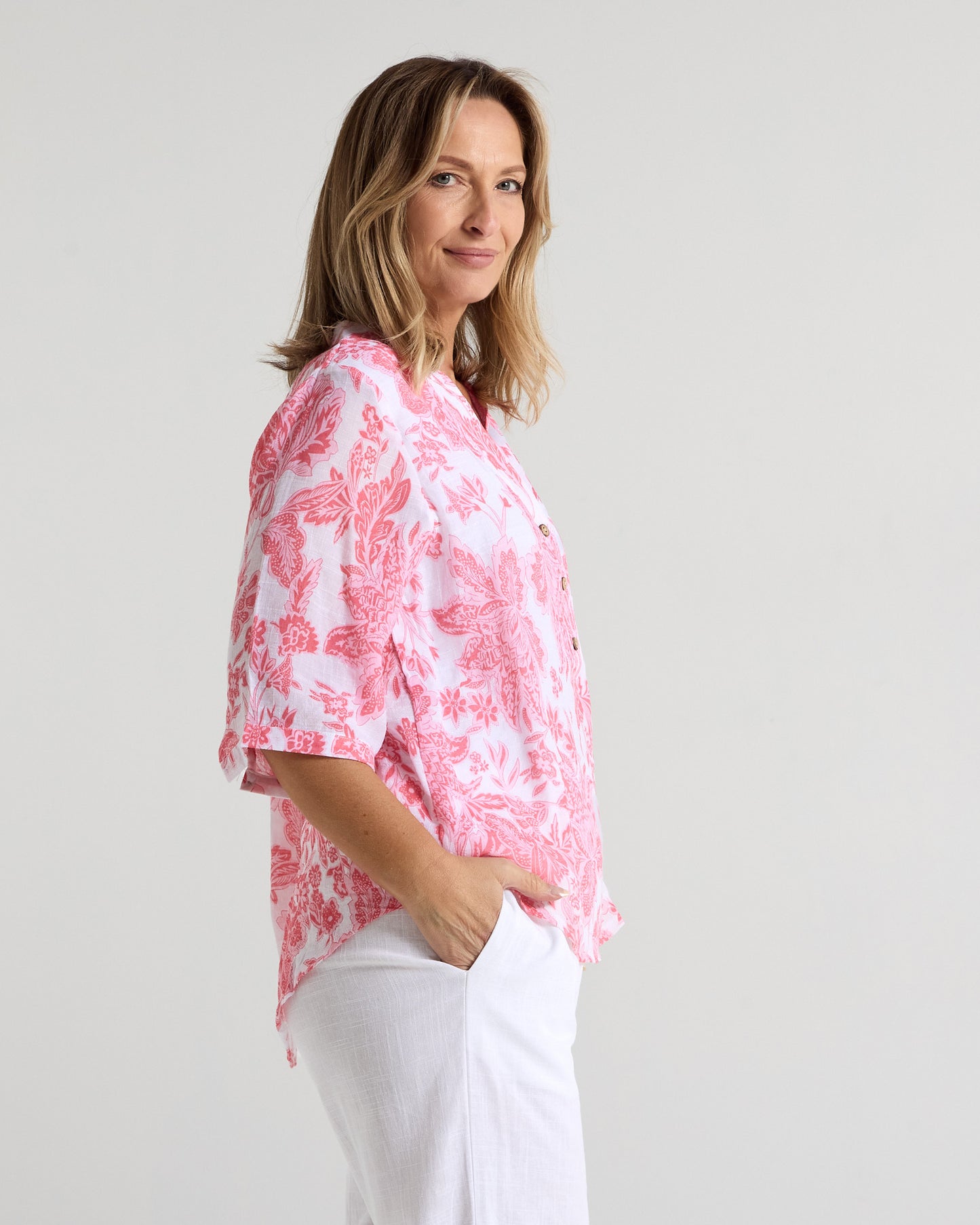 Marissa Blouse - Pink Bloom