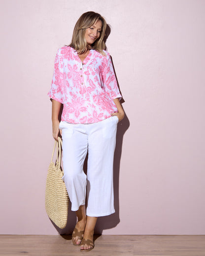 Marissa Blouse - Pink Bloom