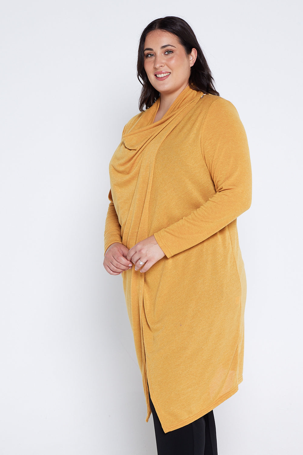 Kasra Wrap Tunic Jacket - Mustard – TULIO Fashion