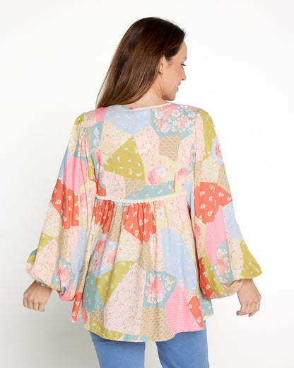Bodhi Blouse - Sunrise Floral Patch