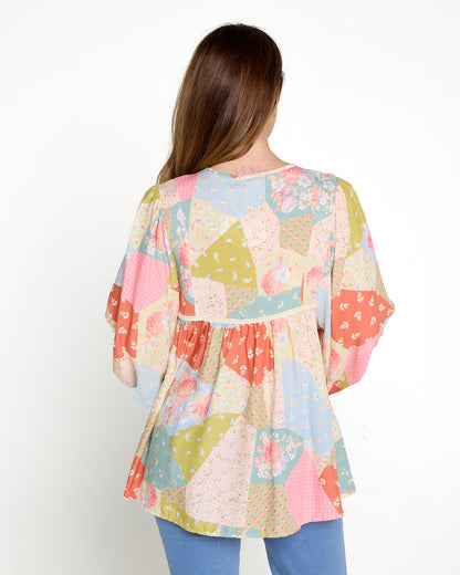 Bodhi Blouse - Sunrise Floral Patch