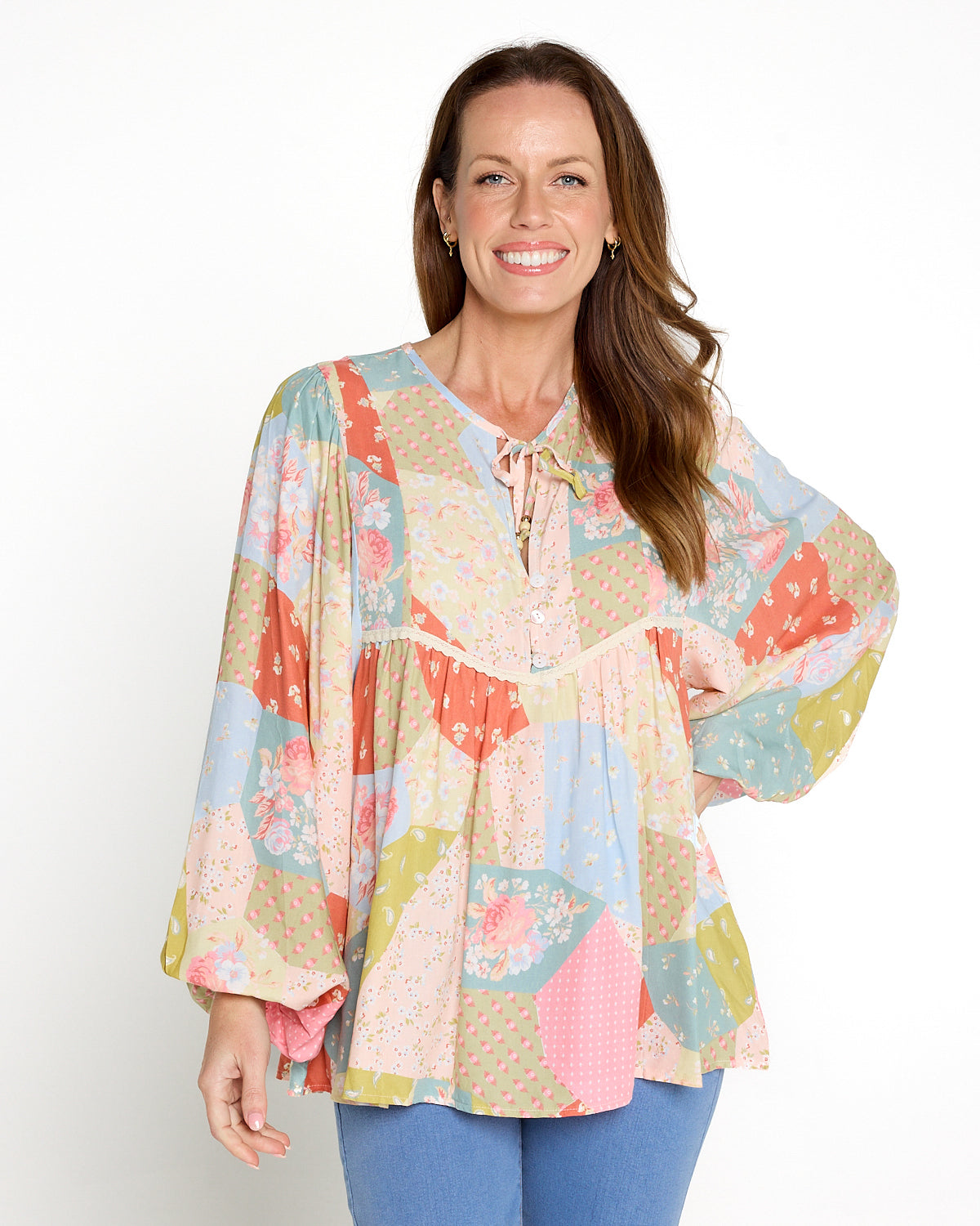 Bodhi Blouse - Sunrise Floral Patch
