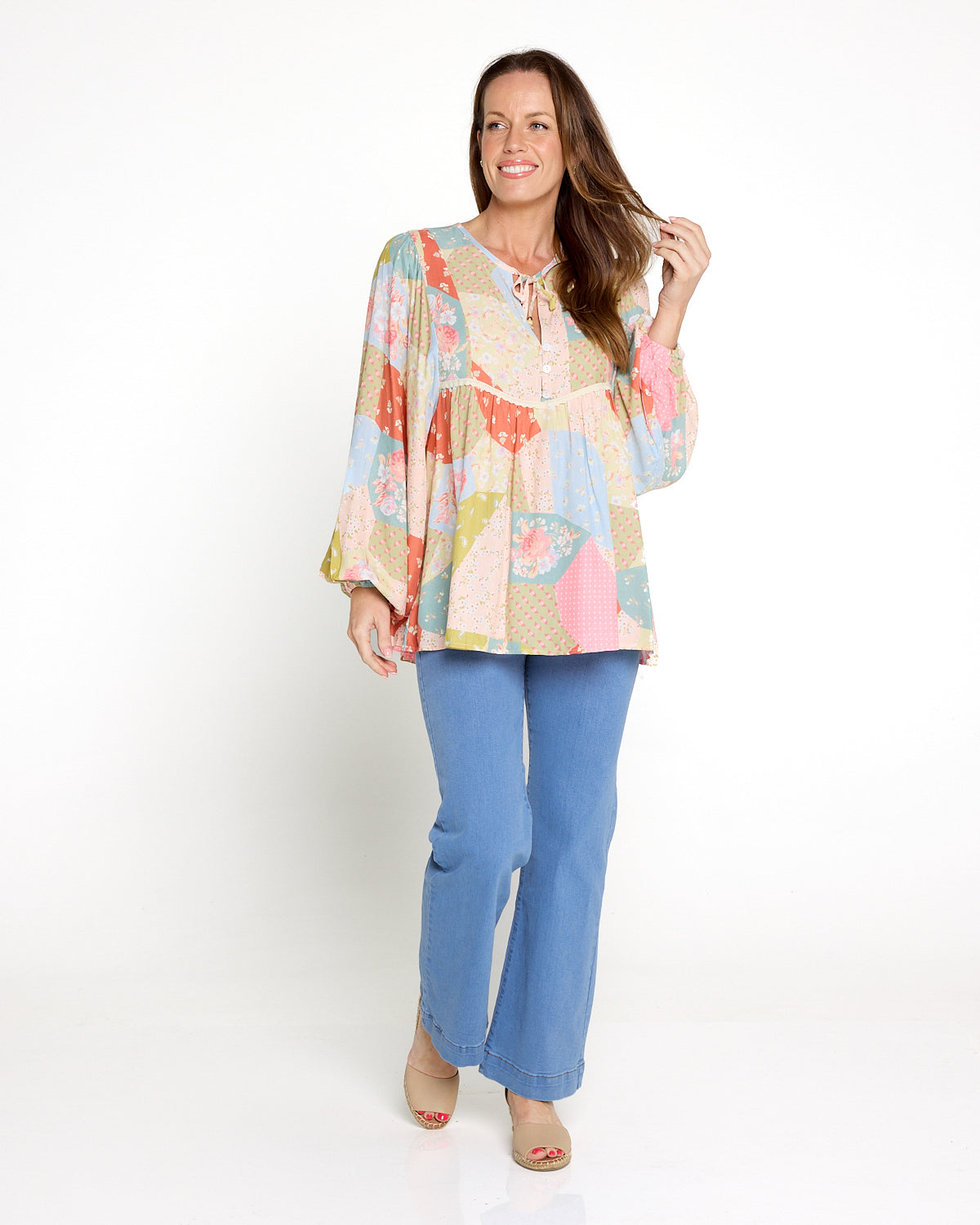 Bodhi Blouse - Sunrise Floral Patch