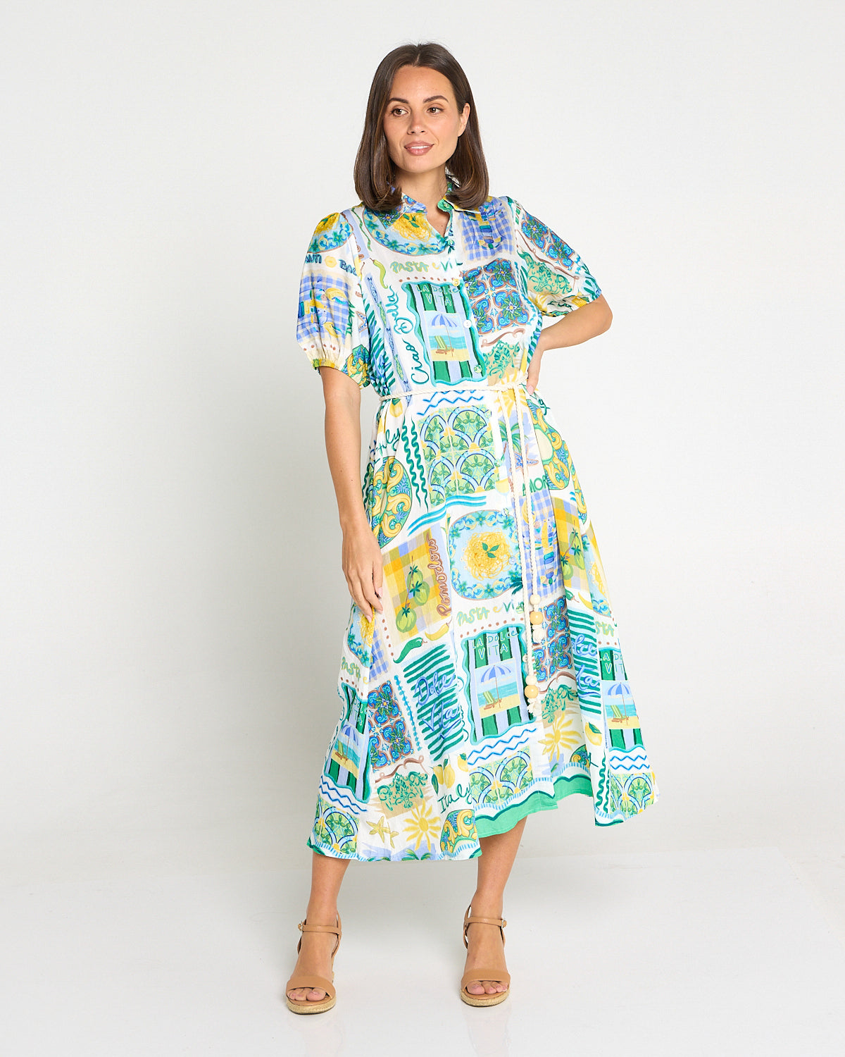 Leona Dress - Sicilian Citrus