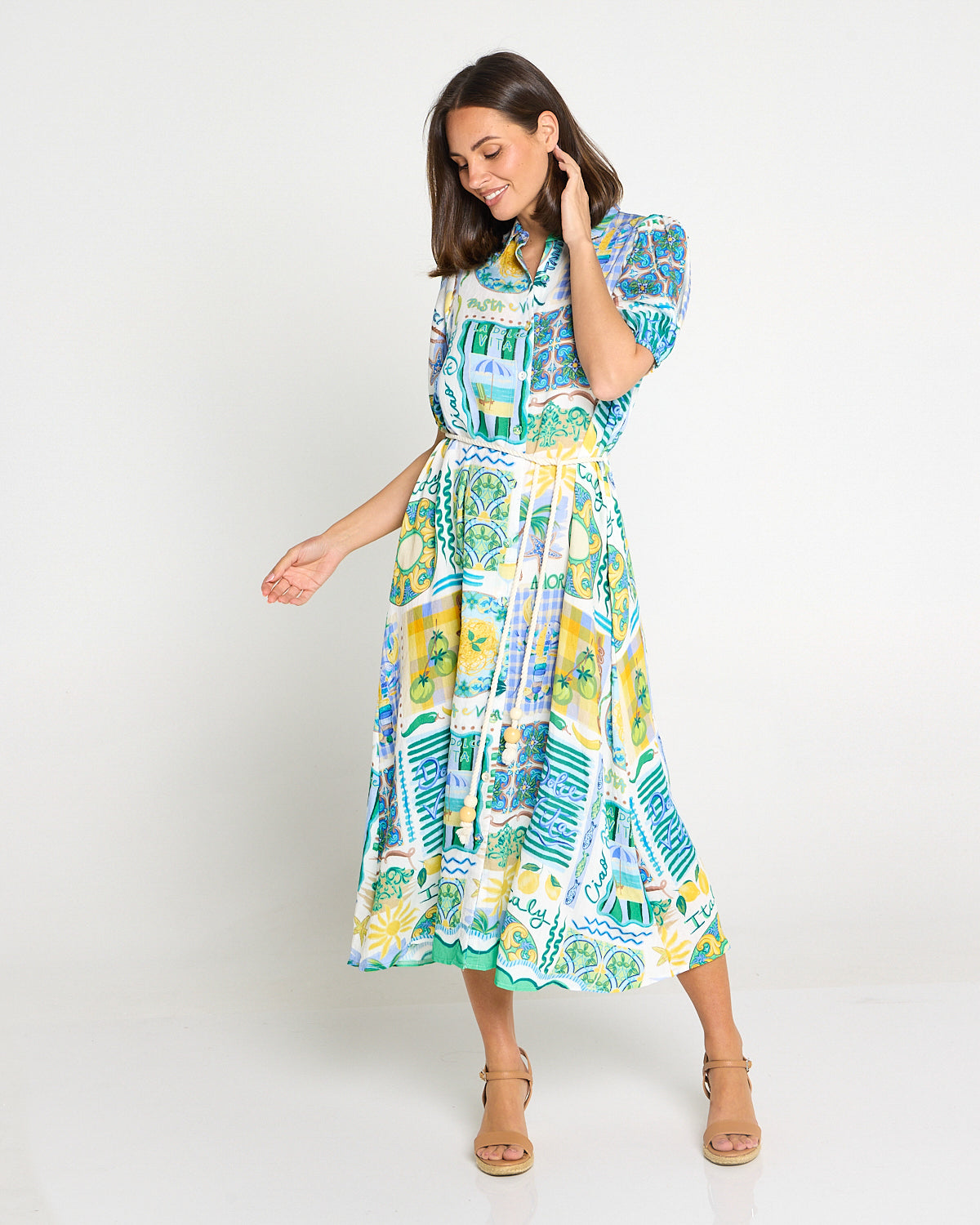 Leona Dress - Sicilian Citrus