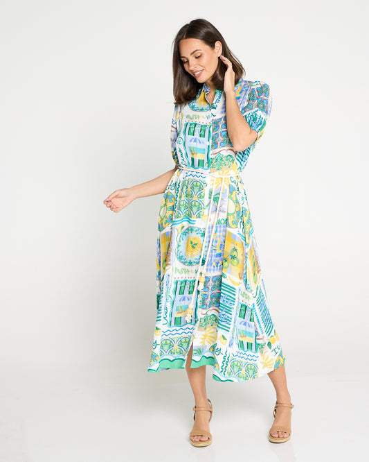 Leona Dress - Sicilian Citrus