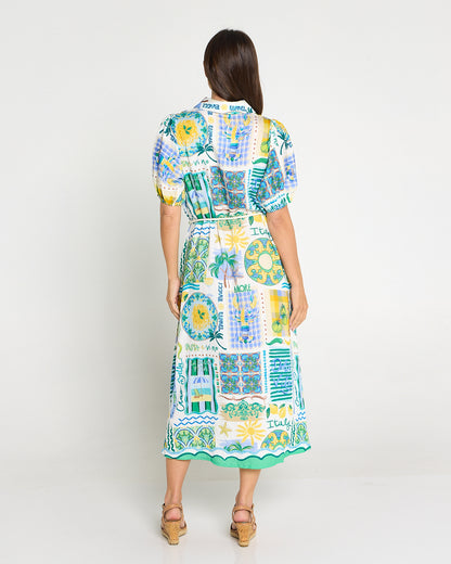 Leona Dress - Sicilian Citrus