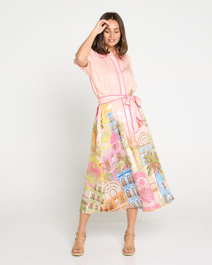Ariana Shirt Dress - Cha Cha Print