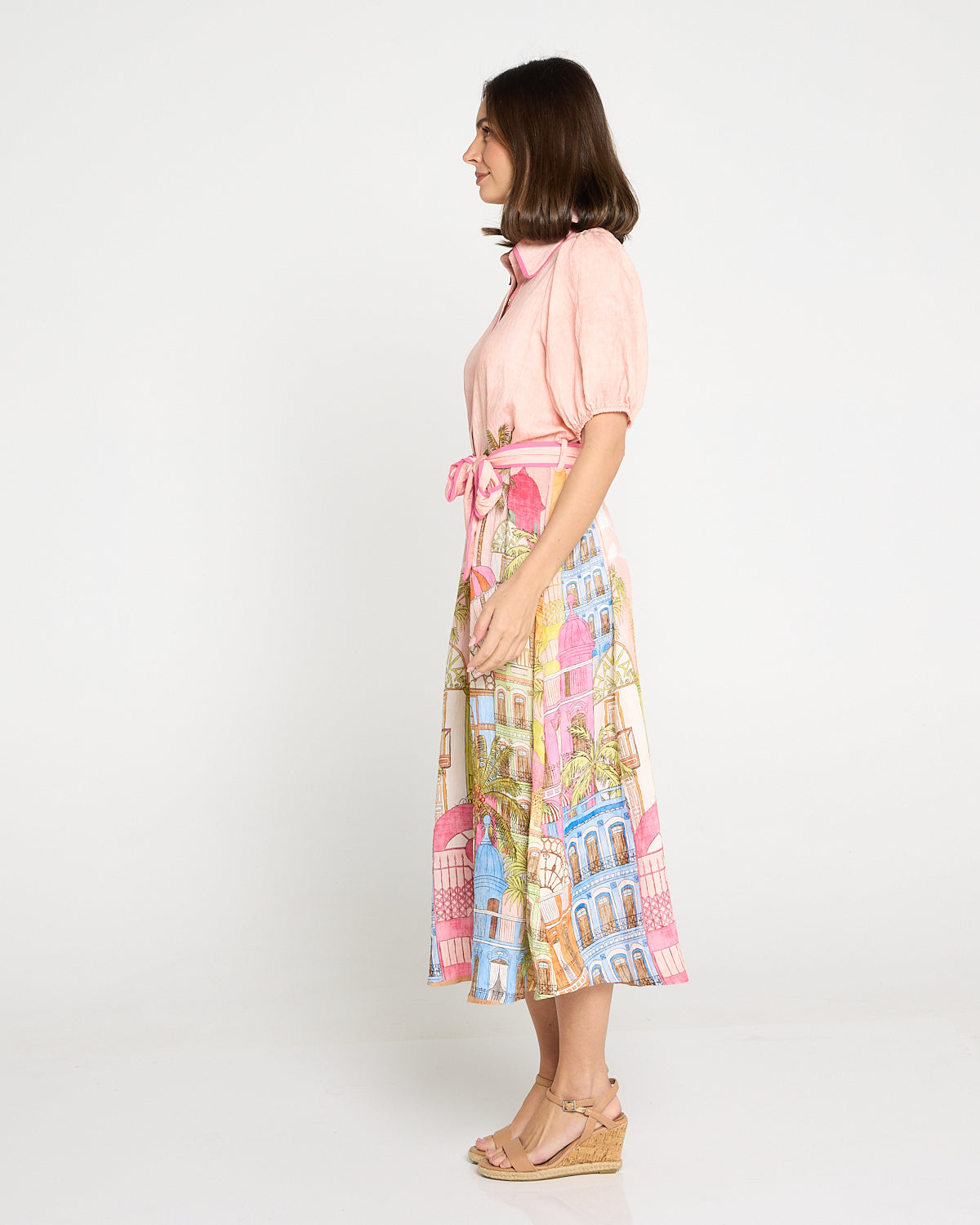 Ariana Shirt Dress - Cha Cha Print
